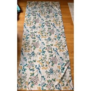 Envogue 2 pc Window Curtains Fancy Dogwood Floral w/ Birds ea 36w" x 84l"